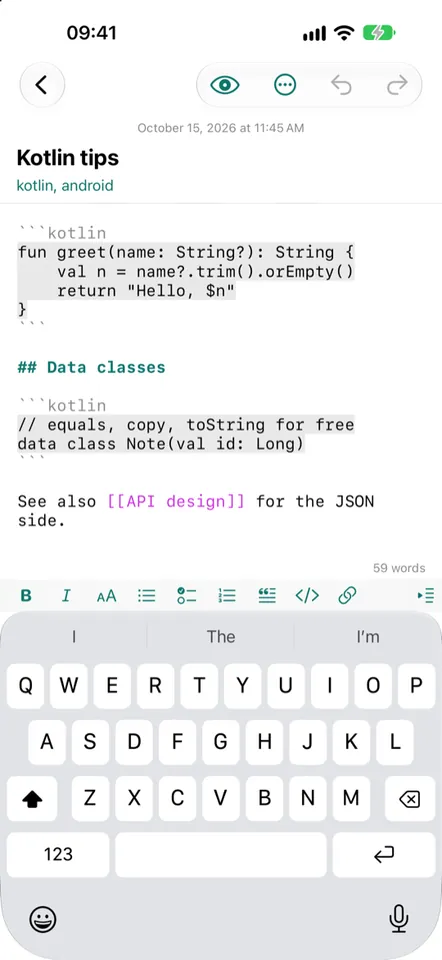 Markdown editor
